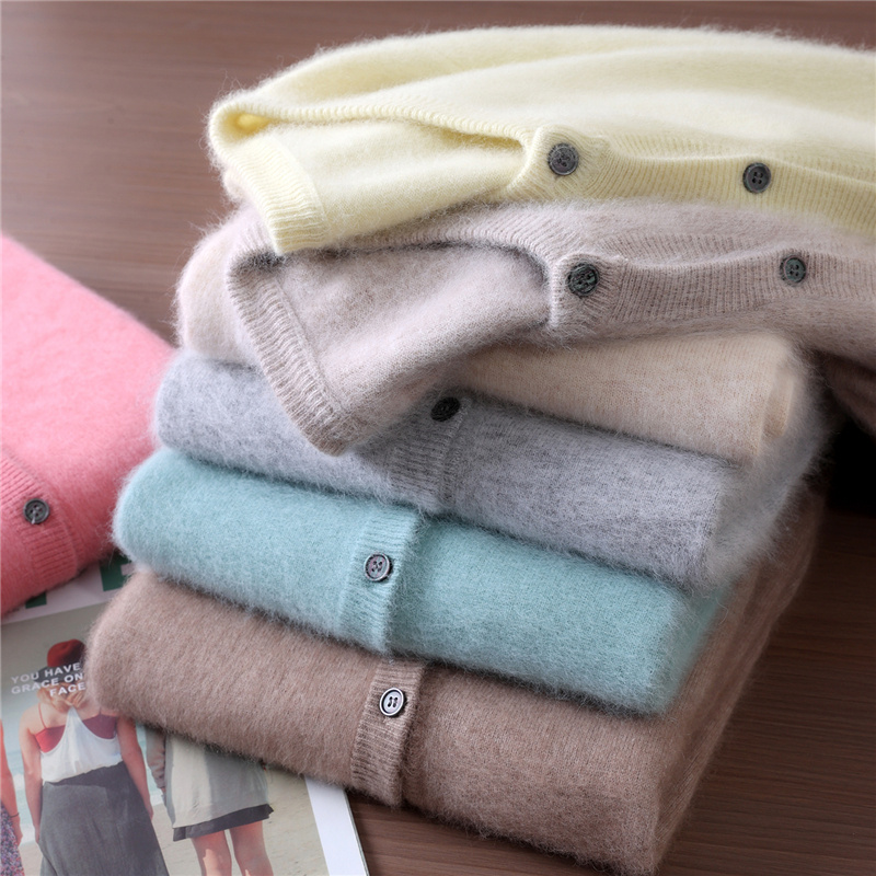 Thermal Long John - Neue Frauen 100% Nerz Kaschmir Pullover