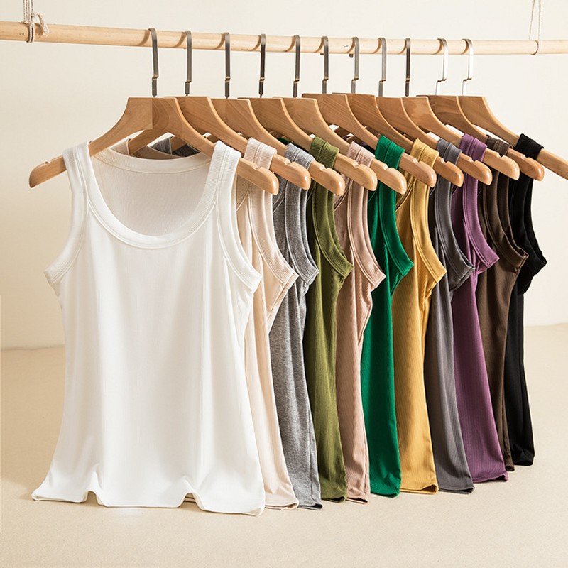 Frauen gerippt Tank Top o Hals – Tank Top Ribbed Bewertung und Preis