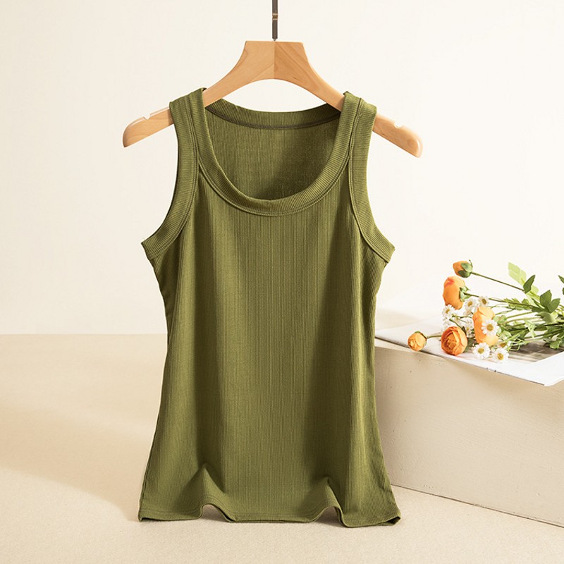 Frauen gerippt Tank Top o Hals – Tank Top Ribbed Bewertung und Preis